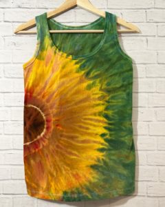 Sunflower ice dye incline tie dye 3 Short Dogs