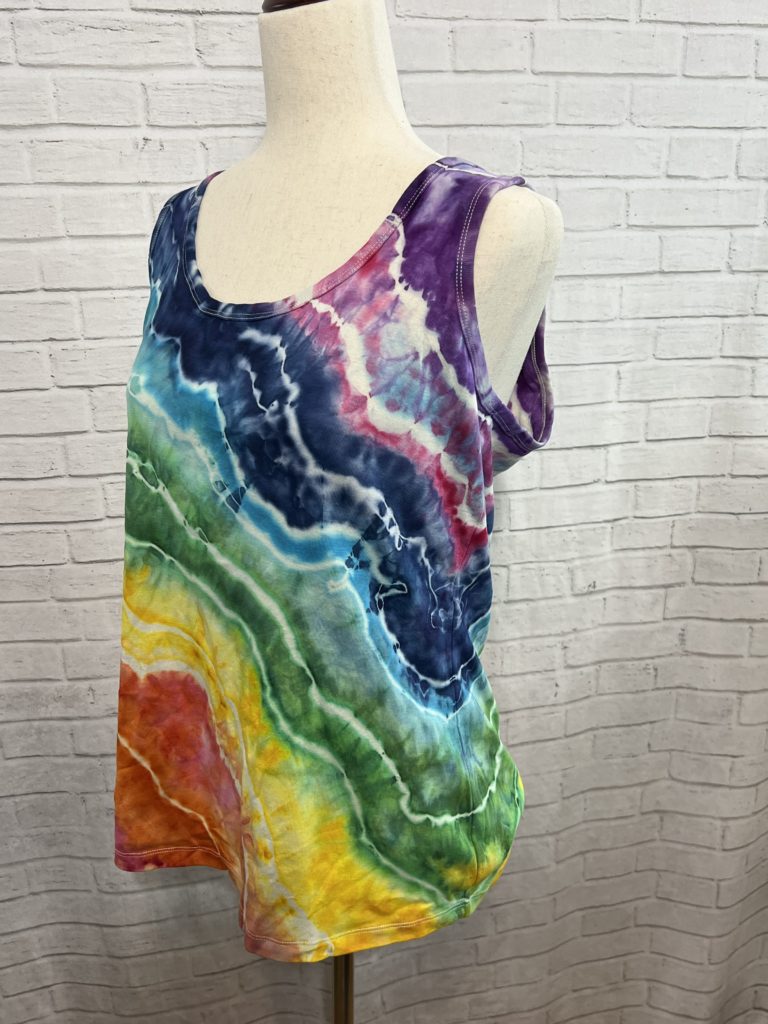 Rainbow Geode Ice Dye LGBTQ Pride Tie Dye 3 Short Dogs