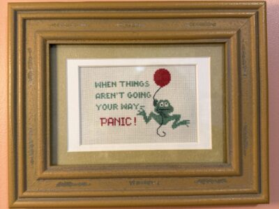 Vintage humorous cross stitch